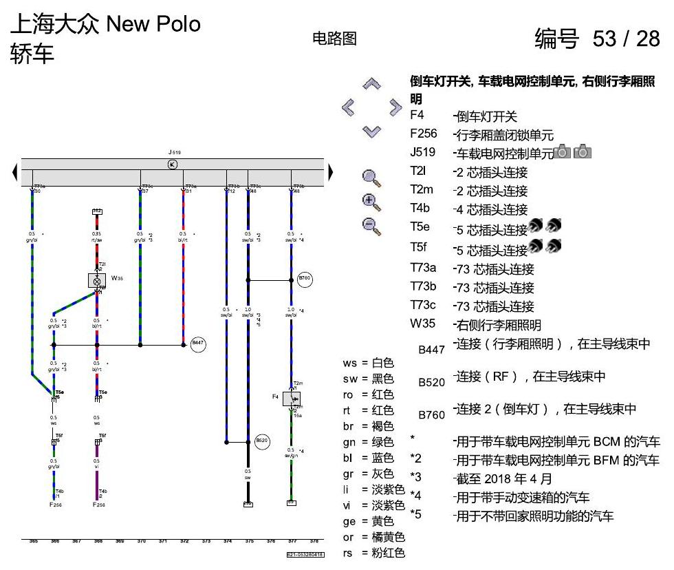 上海大众POLO 1.5 PQ25 基本装备 电路图