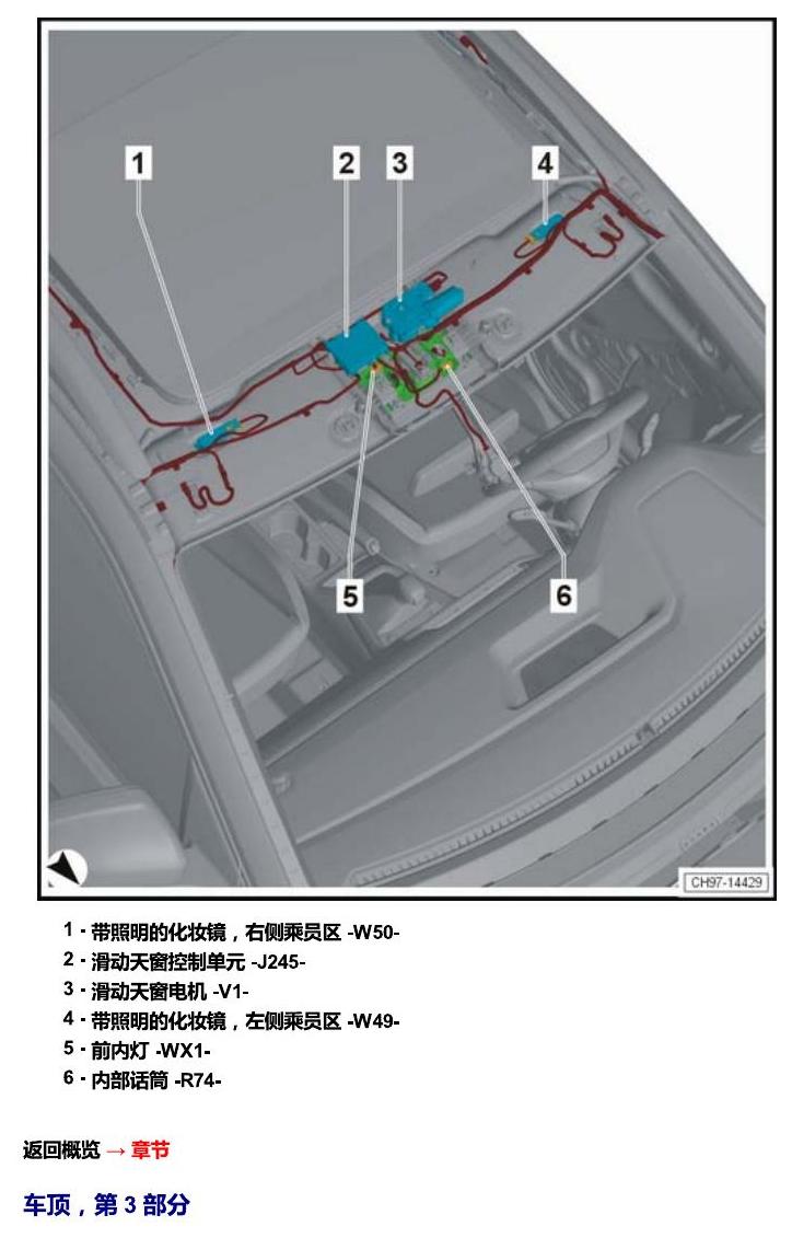 上海大众T-Cross 安装位置 汽车中部 电路图