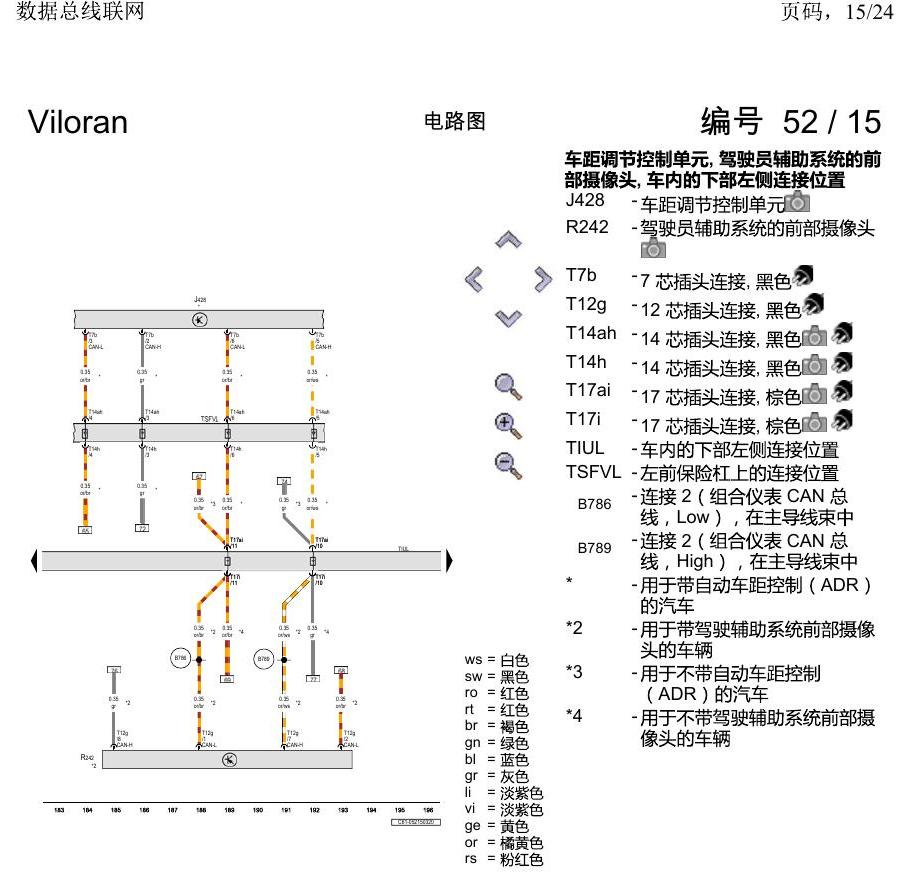 上海大众威然 数据总线联网 电路图