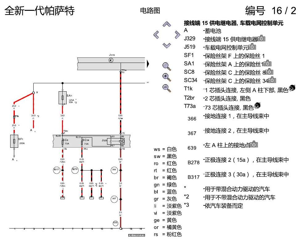 上海大众新帕MQB ABS 电路图