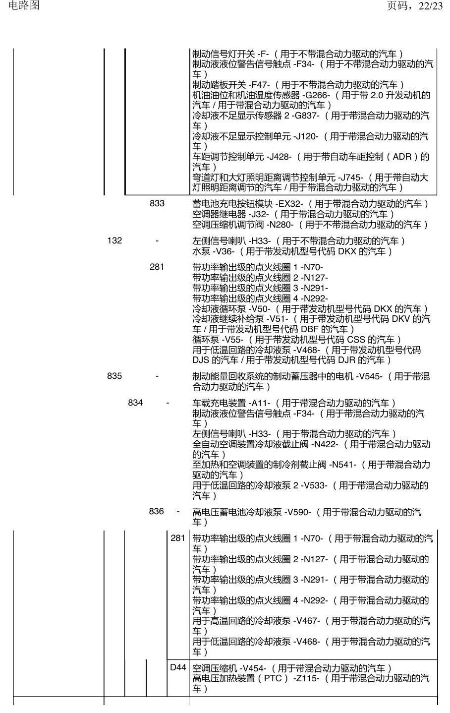 上海大众新帕MQB 安装位置 接地点 电路图