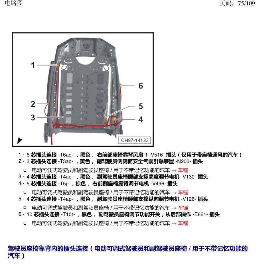 上海大众新帕MQB 安装位置 插头 电路图