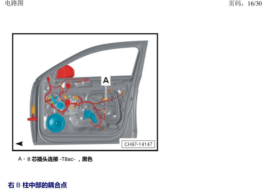 上海大众新帕MQB 安装位置 耦合点 电路图