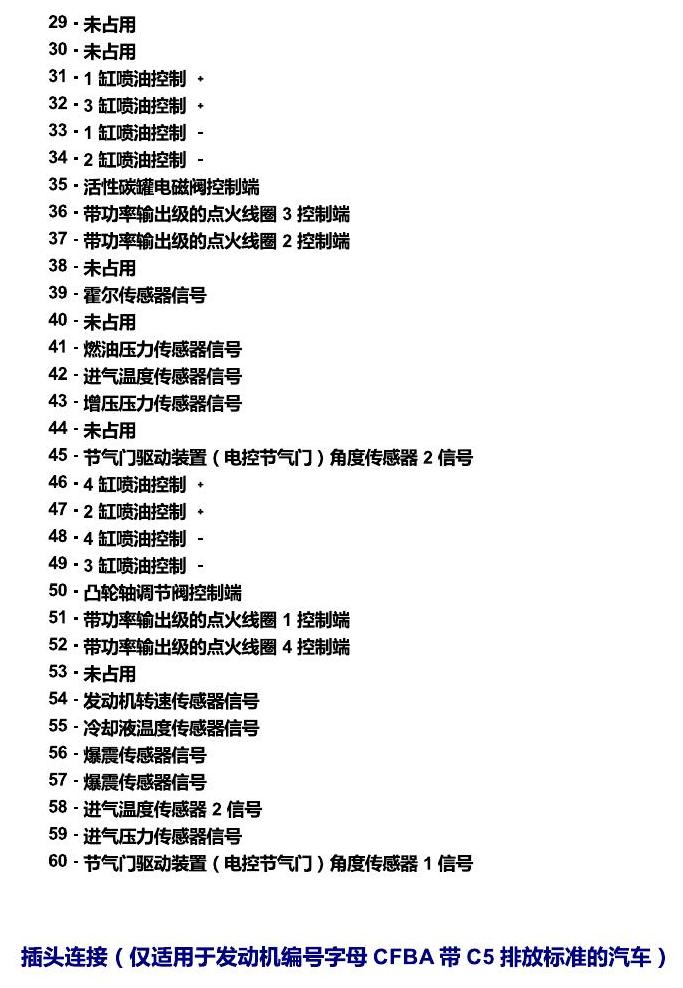 上海大众朗逸 发动机舱内的控制器 电路图