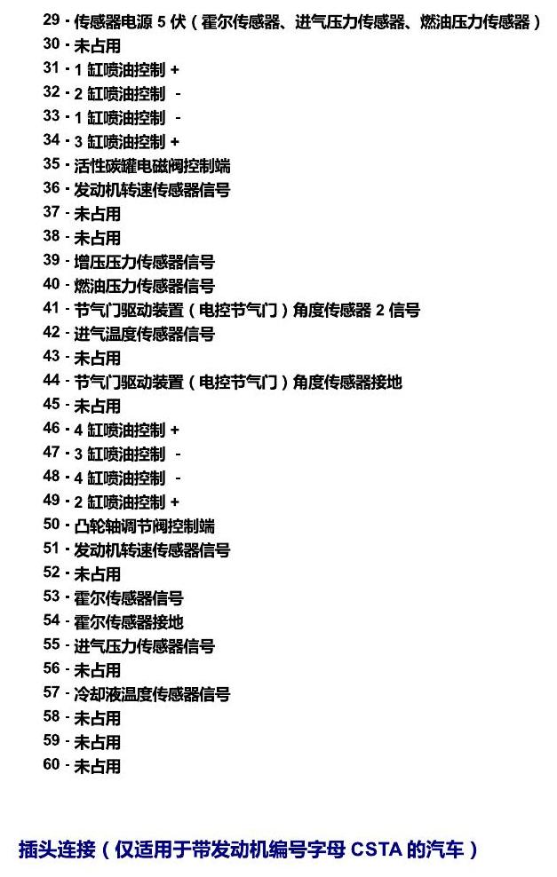 上海大众朗逸 发动机舱内的控制器 电路图