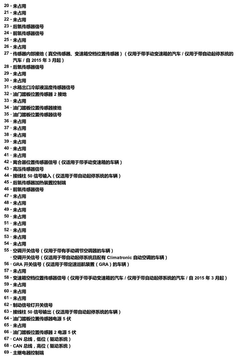 上海大众朗逸 发动机舱内的控制器 电路图
