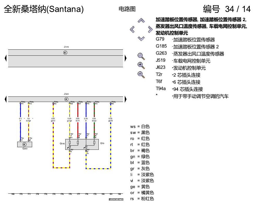 上海大众桑塔纳1.5 1.5 升汽油发动机 , DLX,DLXA,DLW,DLWA 电路图