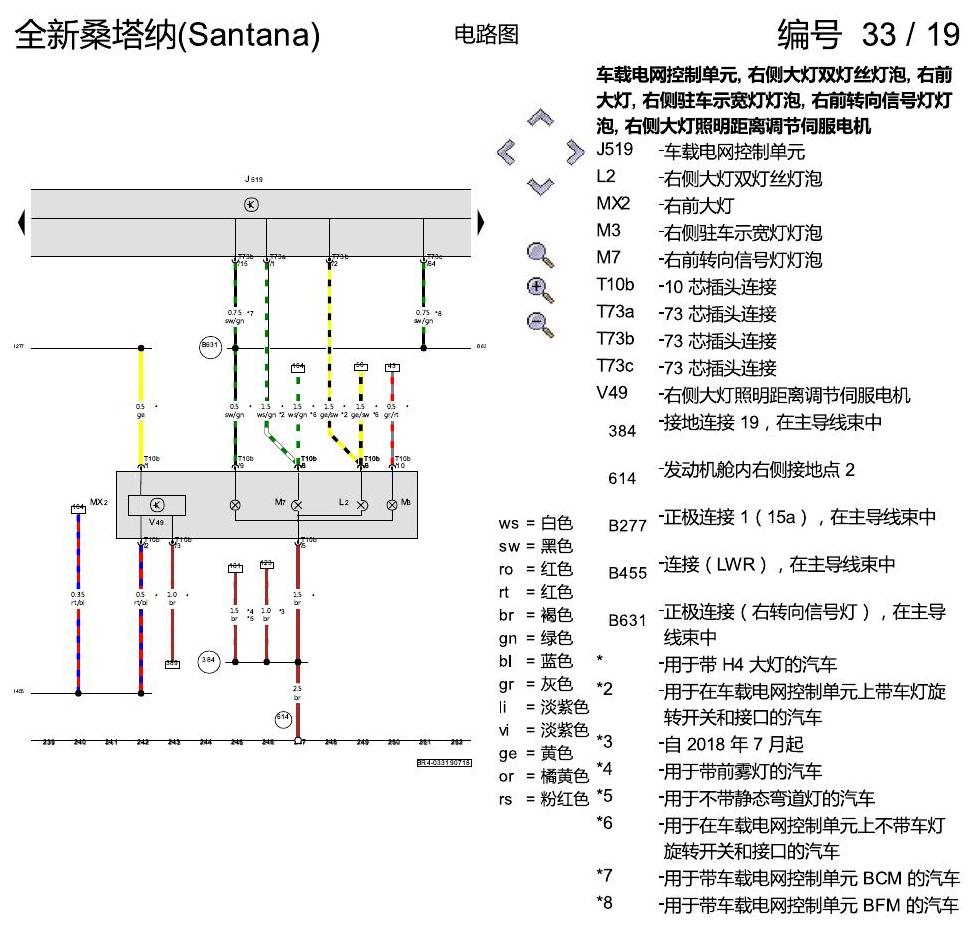 上海大众桑塔纳1.5 基本装备 电路图