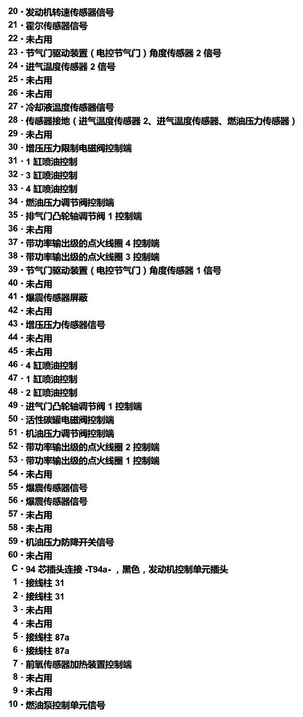 上海大众桑塔纳1.5 安装位置 发动机舱内的控制器 电路图