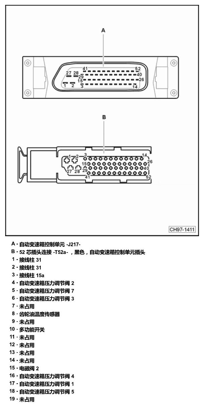 上海大众桑塔纳1.5 安装位置 发动机舱内的控制器 电路图