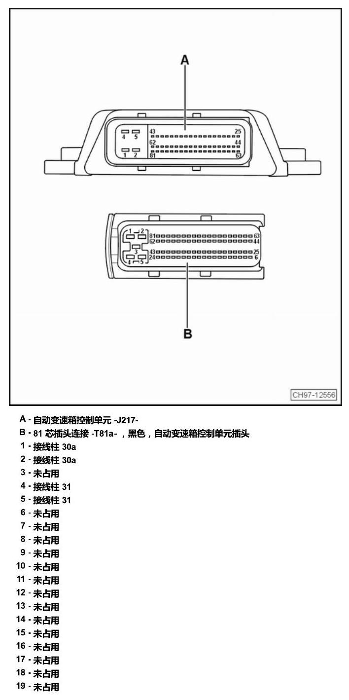 上海大众桑塔纳1.5 安装位置 发动机舱内的控制器 电路图