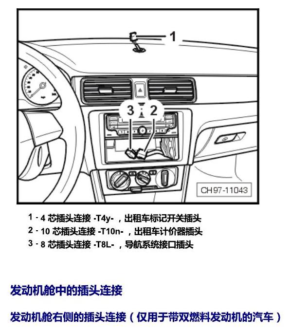 上海大众桑塔纳1.5 安装位置 插头 电路图