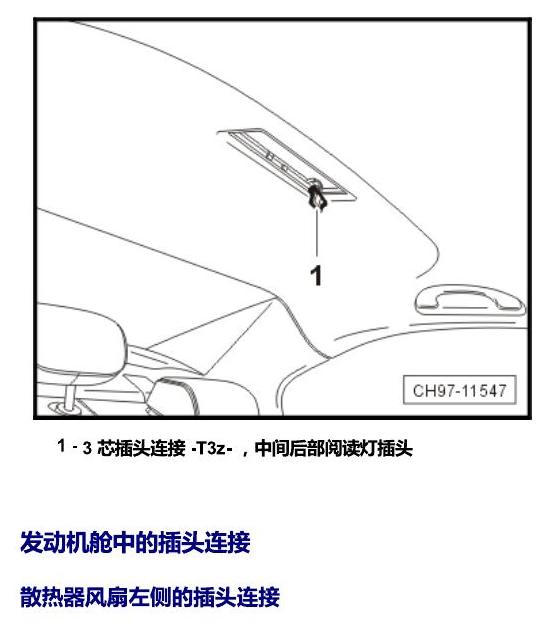 上海大众桑塔纳1.5 安装位置 插头 电路图