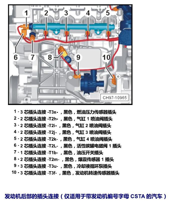 上海大众桑塔纳1.5 安装位置 插头 电路图