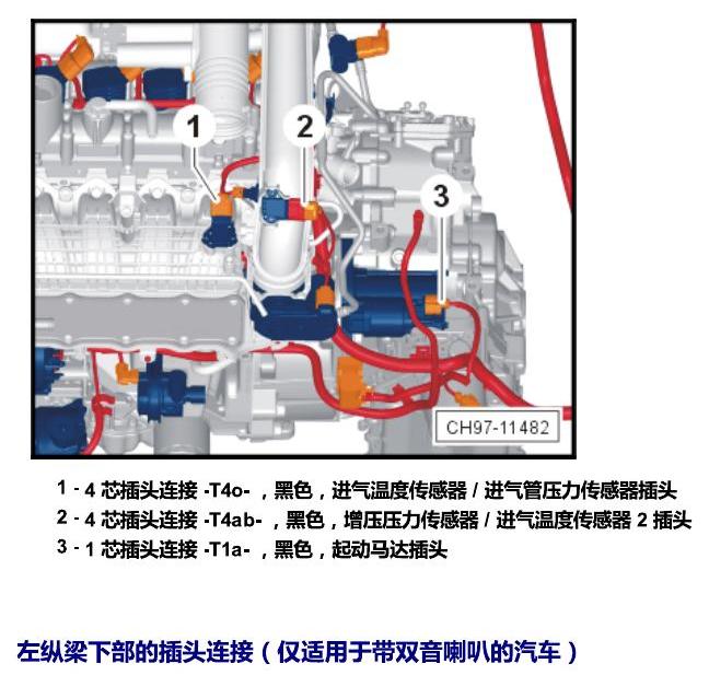 上海大众桑塔纳1.5 安装位置 插头 电路图