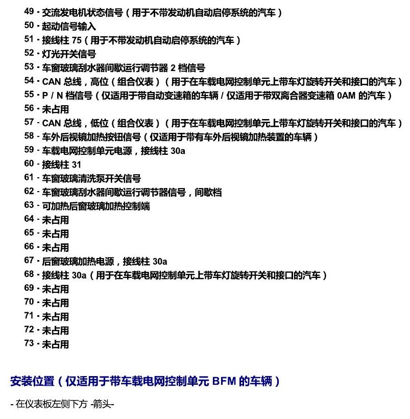 上海大众桑塔纳1.5 安装位置 车内空间的控制器 电路图