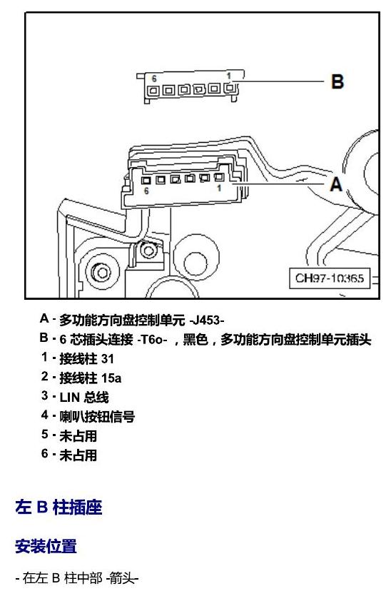 上海大众桑塔纳1.5 安装位置 车内空间的控制器 电路图