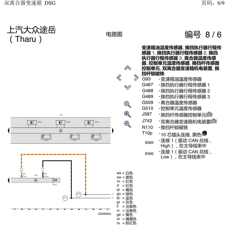 上海大众涂岳 DSG DQ381 电路图