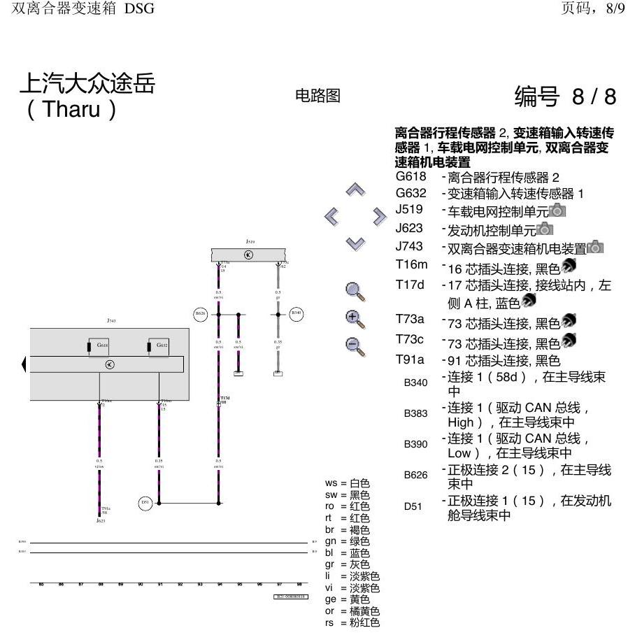 上海大众涂岳 DSG DQ381 电路图