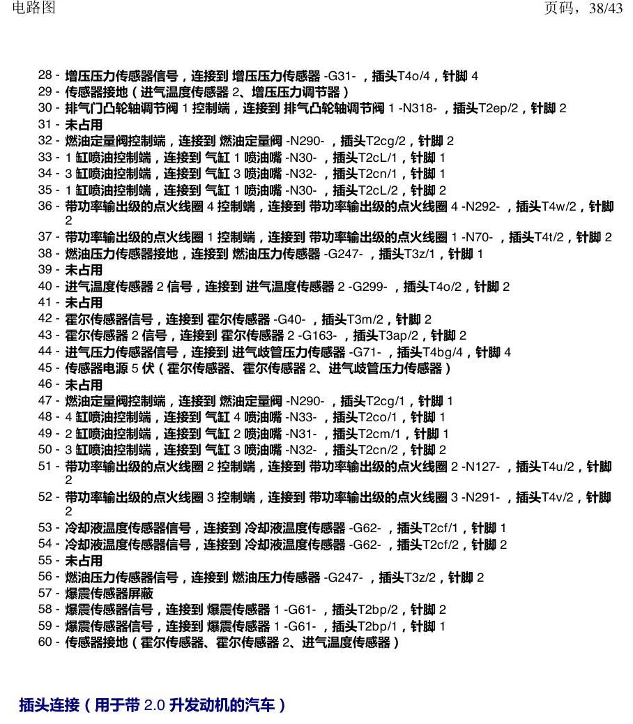 上海大众涂岳 前部控制单元 电路图