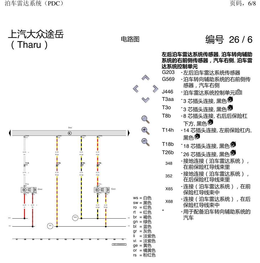 上海大众涂岳 雷达 电路图