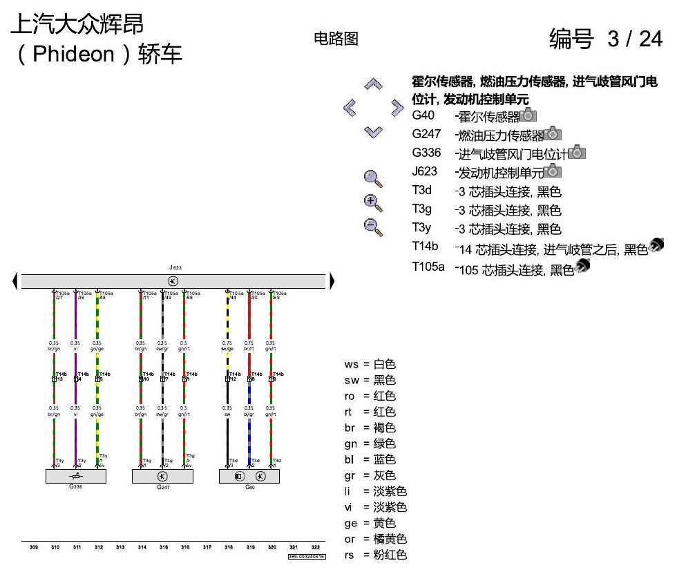 上海大众辉昂 2.0 发动机 CYPA 电路图