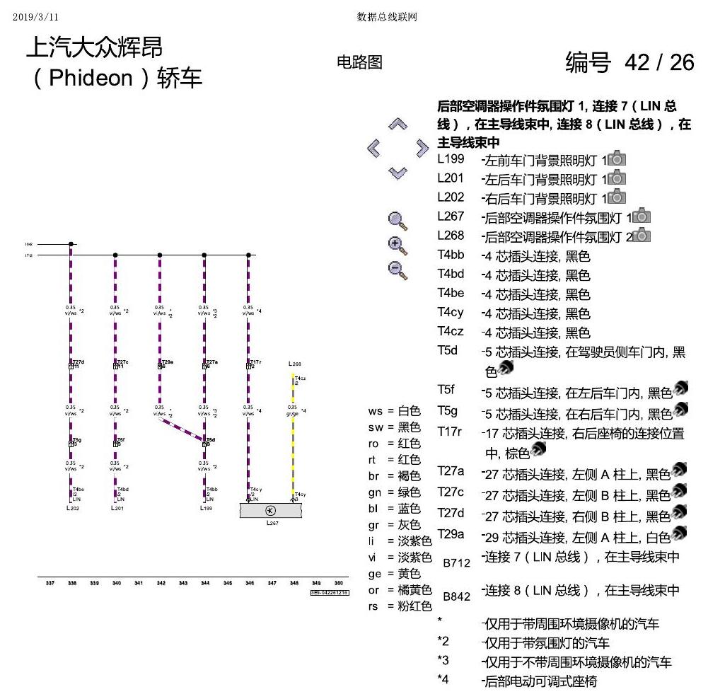 上海大众辉昂 数据总线联网 电路图