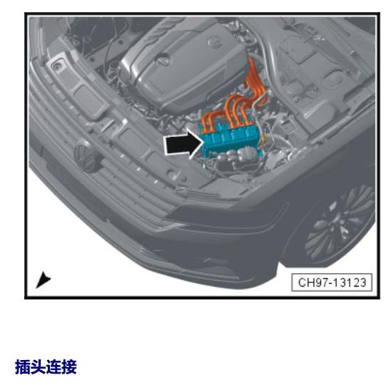 上海大众辉昂 汽车前部的控制单元 电路图