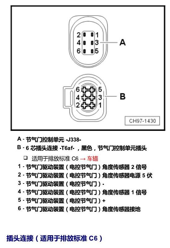 上海大众辉昂 汽车前部的控制单元 电路图
