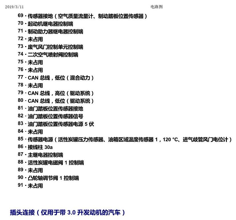 上海大众辉昂 汽车前部的控制单元 电路图