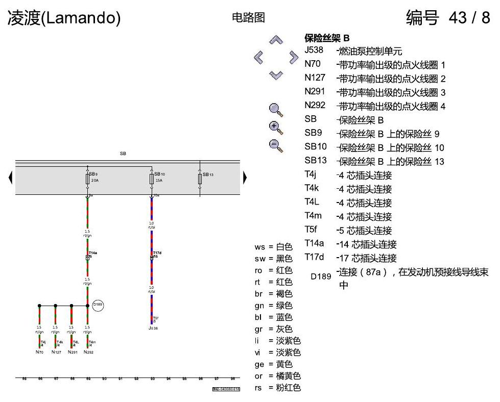 上海大众零度19款补充 保险丝配置 2018年6月起 电路图