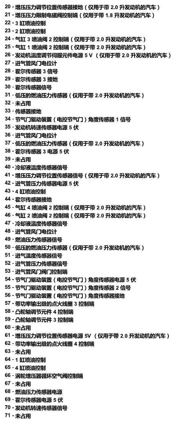 上海大众零度19款补充 发动机舱内的控制器 电路图