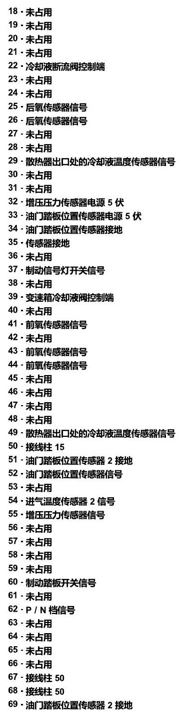 上海大众零度19款补充 发动机舱内的控制器 电路图