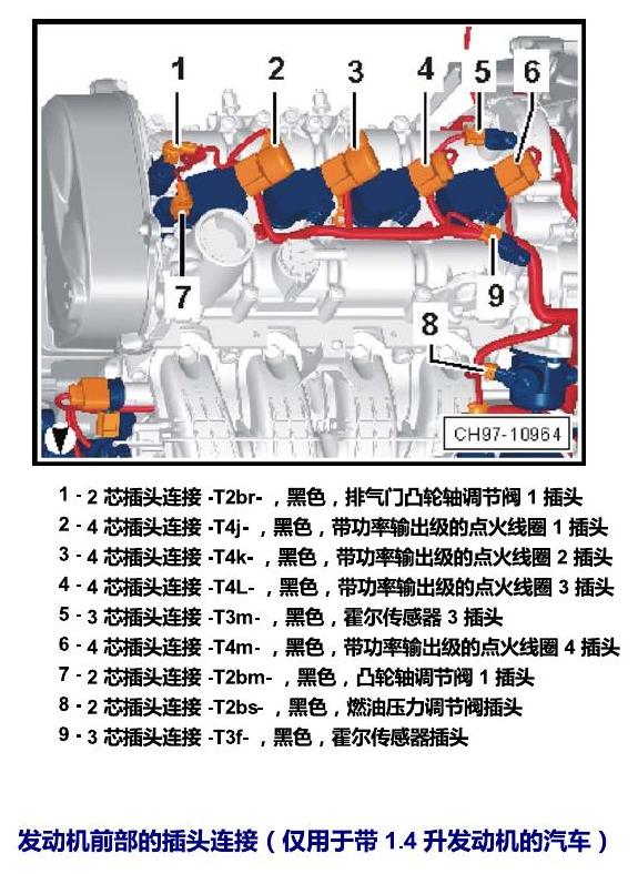 上海大众零度19款补充 插头 电路图