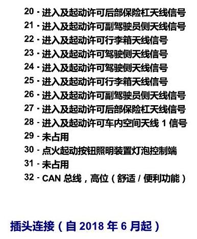 上海大众零度19款补充 车内空间的控制器 电路图