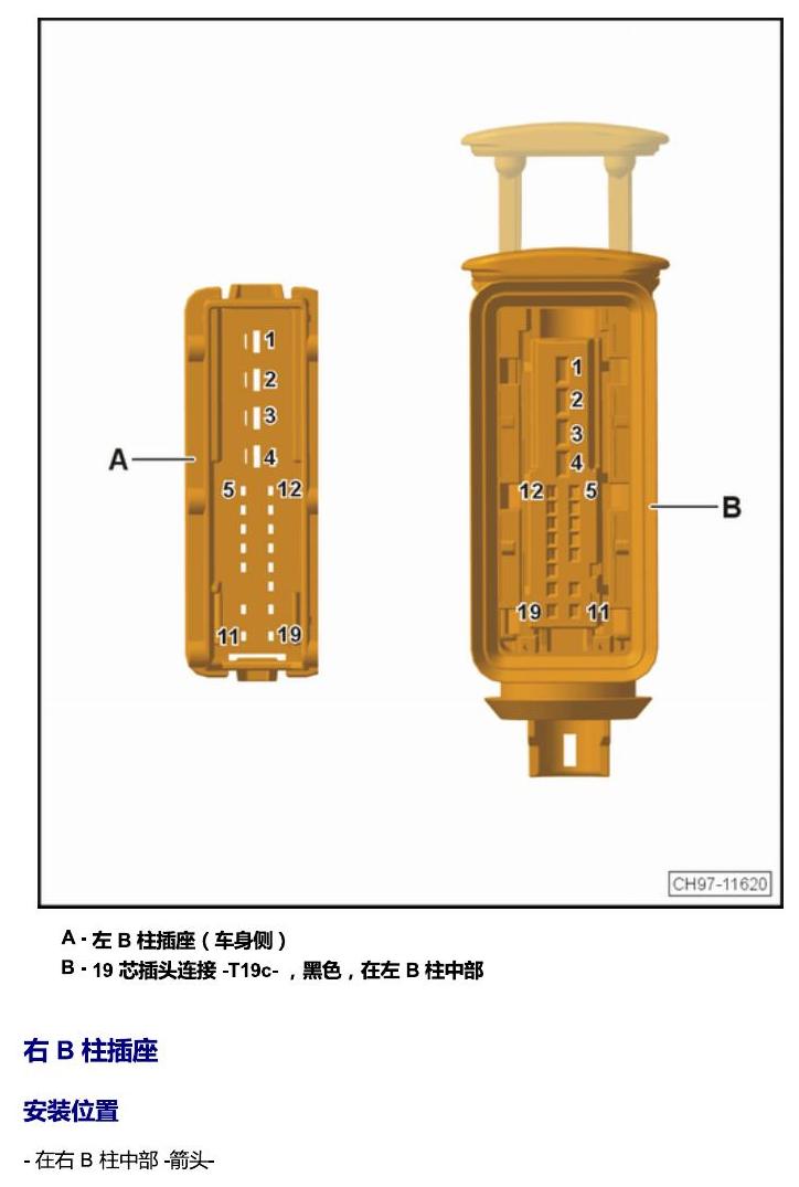 上海大众零度19款补充 车内空间的控制器 电路图