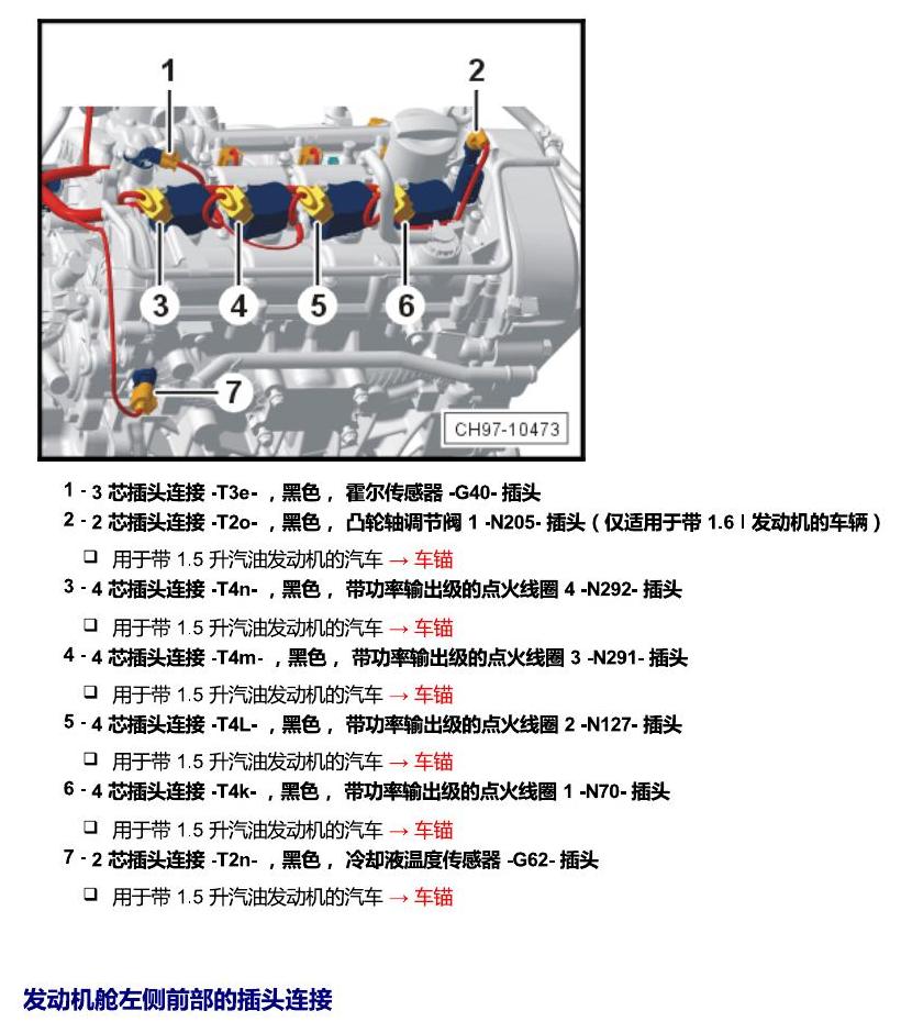 斯柯达18款新锐 安装位置 插头 电路图