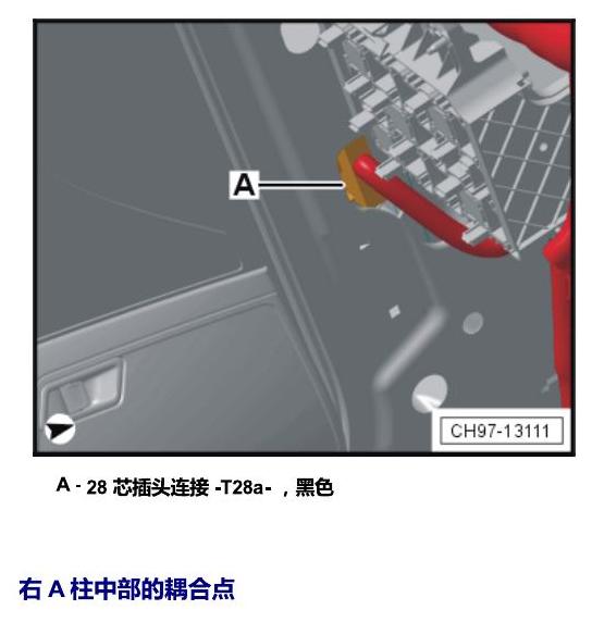 斯柯达18款新锐 安装位置 耦合点 电路图