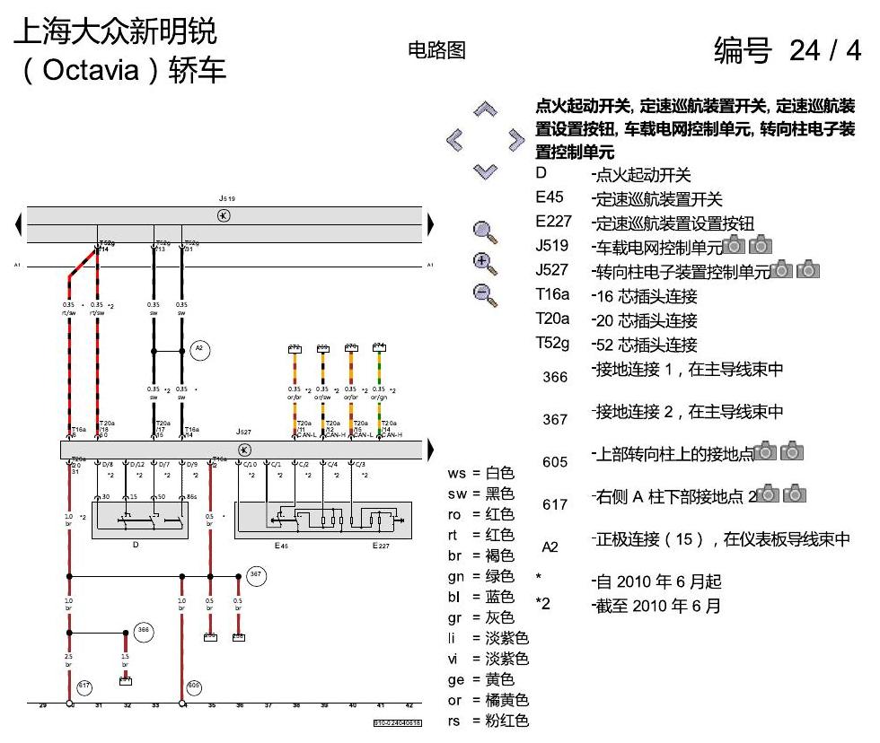 斯柯达明锐 1.6 升汽油发动机 , CLRA,CPJA 电路图
