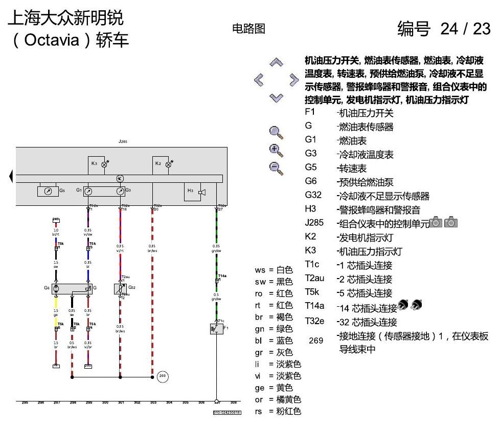 斯柯达明锐 1.6 升汽油发动机 , CLRA,CPJA 电路图