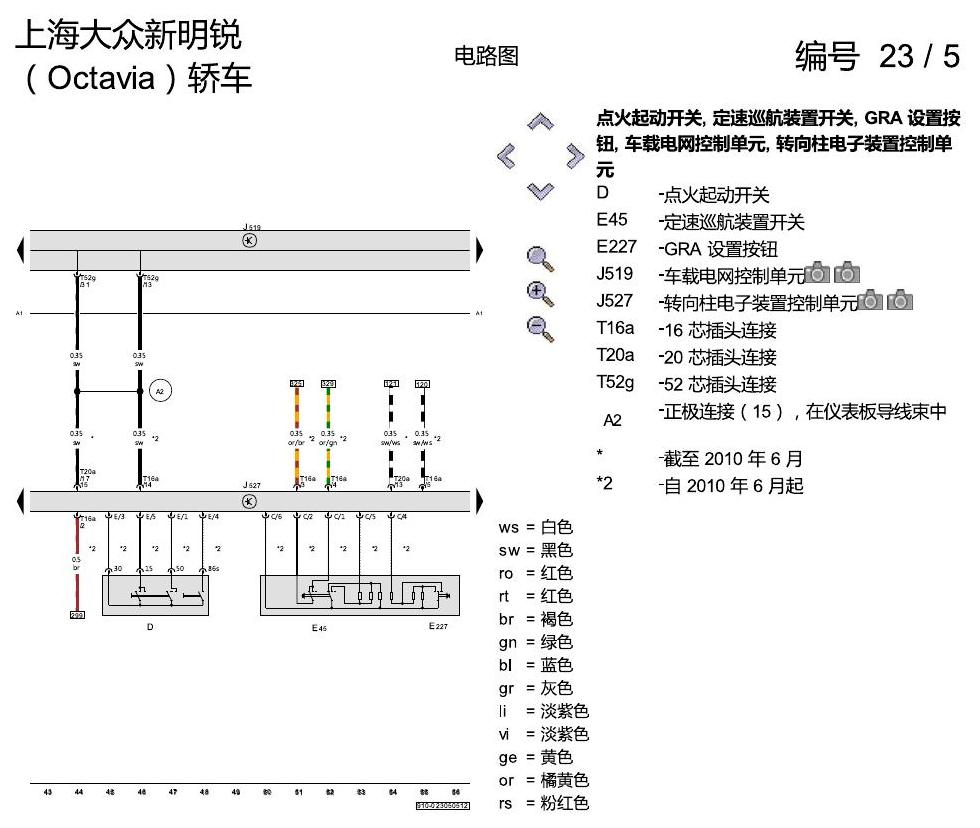 斯柯达明锐 1.8 升汽油发动机 , CEAA 电路图