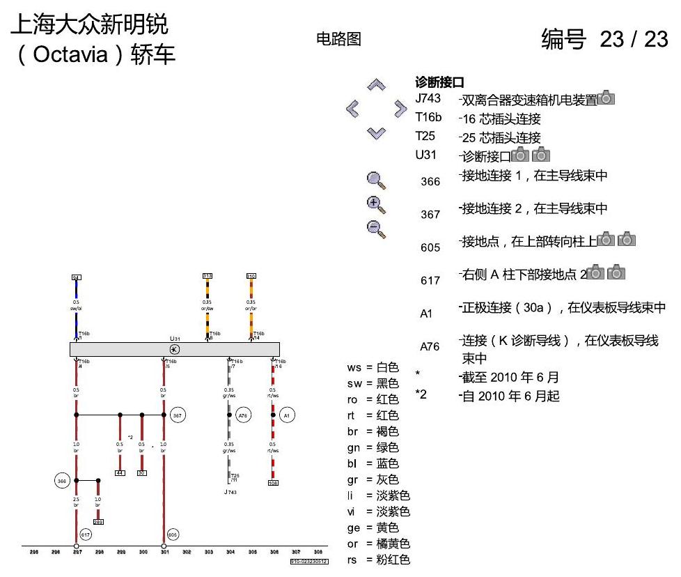 斯柯达明锐 1.8 升汽油发动机 , CEAA 电路图