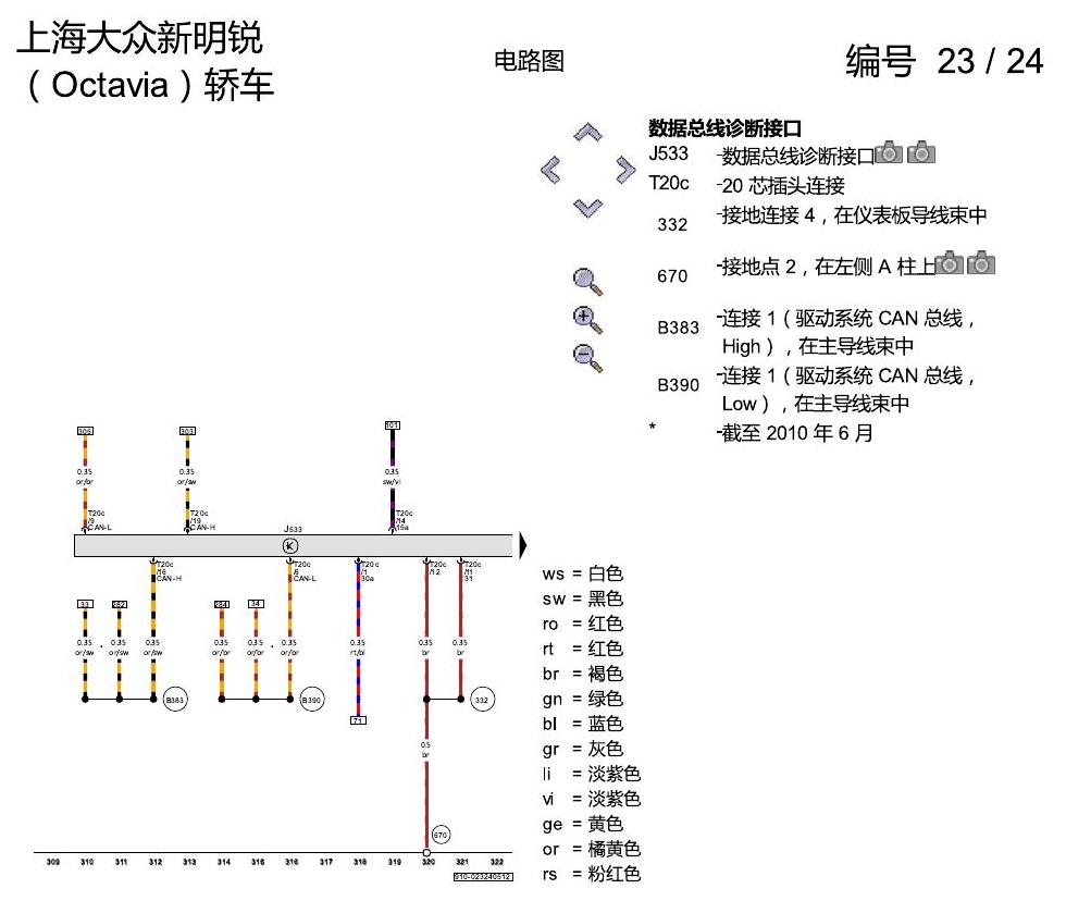 斯柯达明锐 1.8 升汽油发动机 , CEAA 电路图