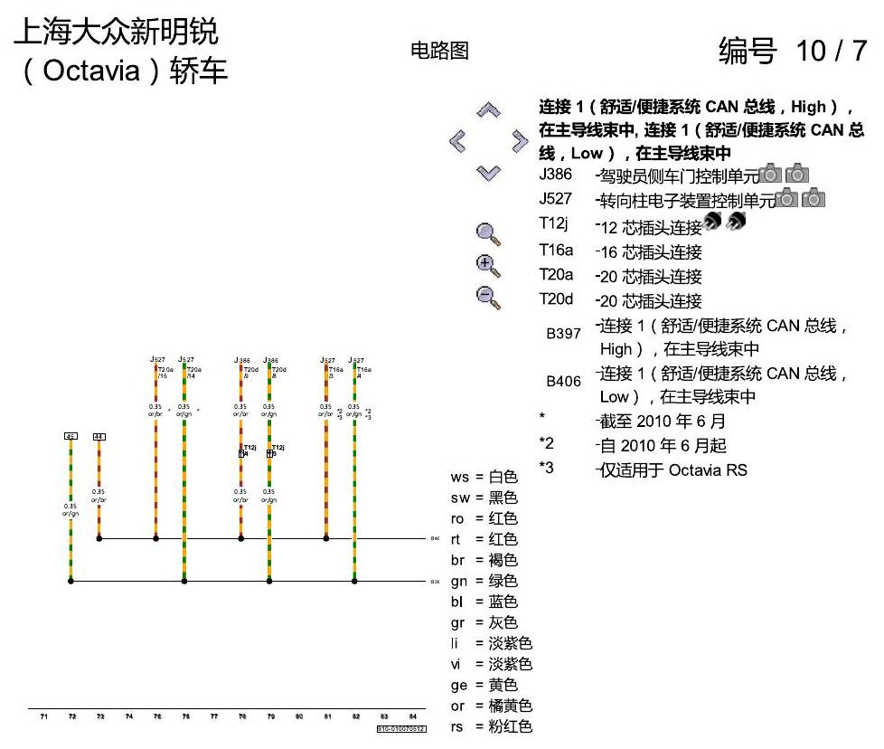 斯柯达明锐 驱动系统 CAN 总线联网,便捷系统和信息娱乐系统 电路图