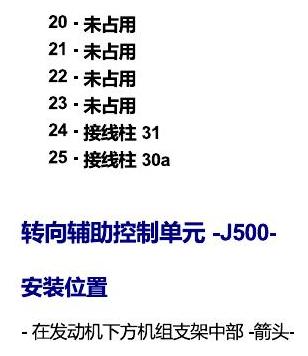 斯柯达明锐 MQB 安装位置 发动机舱内的控制器 电路图