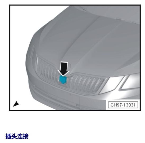 斯柯达明锐 MQB 安装位置 发动机舱内的控制器 电路图