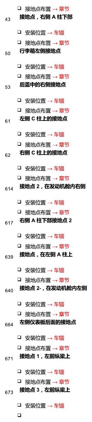 斯柯达明锐 MQB 安装位置 接地 电路图