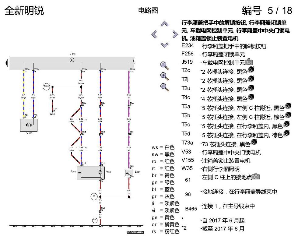 斯柯达明锐 MQB 舒适便捷系统 电路图