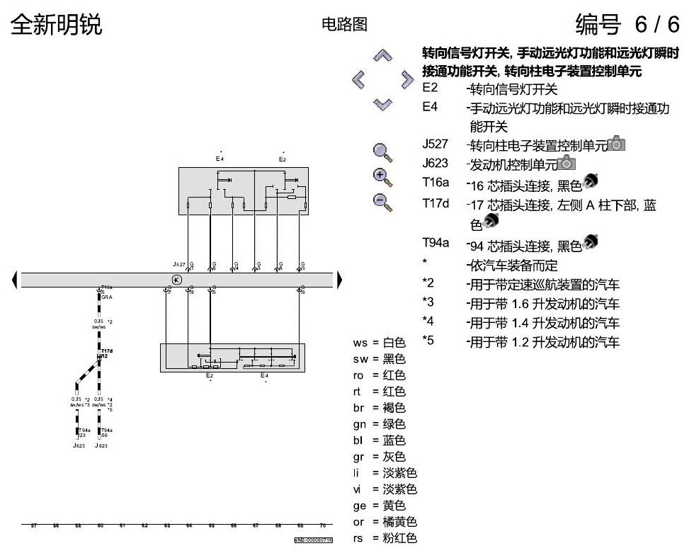 斯柯达明锐 MQB 进入及启动许可 电路图
