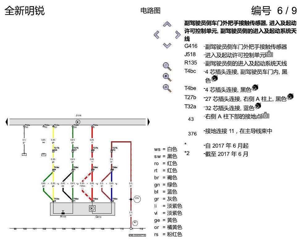 斯柯达明锐 MQB 进入及启动许可 电路图